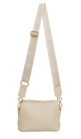 Alice Wheeler Kensington Crossbody Bag Double Zip - Stone