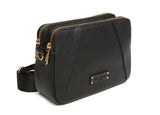 Alice Wheeler Kensington Crossbody Bag Double Zip - Black
