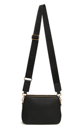 Alice Wheeler Kensington Crossbody Bag Double Zip - Black