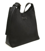 Alice Wheeler Suede Kensington Hobo Bag - Black