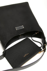 Alice Wheeler Suede Kensington Hobo Bag - Black