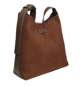 Alice Wheeler Suede Kensington Hobo Bag - Chocolate