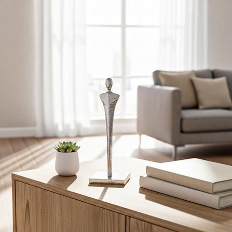 Nickel Metal Figurine Sculpture 36cm