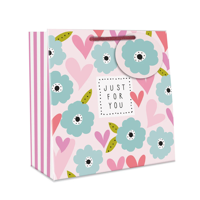 Hearts & Flower Medium Gift Bag