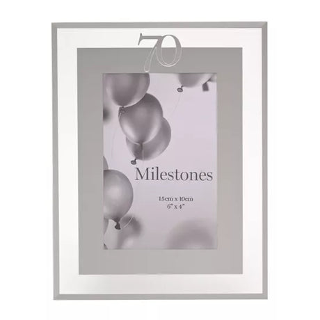 70th Birthday 4' X 6' Mirror Photo Frame