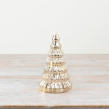 Ribbed Christmas Tree in Gold 16.5cm