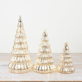 Ribbed Christmas Tree in Gold 30cm
