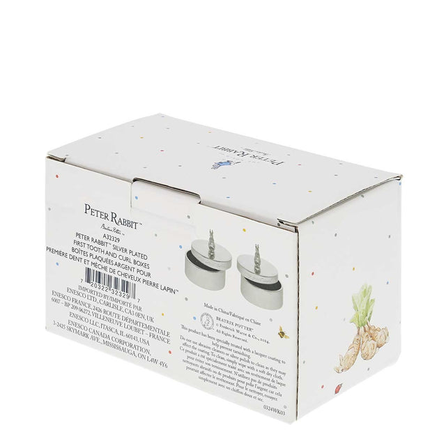 Beatrix Potter Silver Plated Tooth & Curl Box