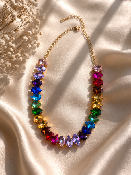Multi Teardrop Necklace