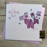 New Baby Girl - Pink Animals