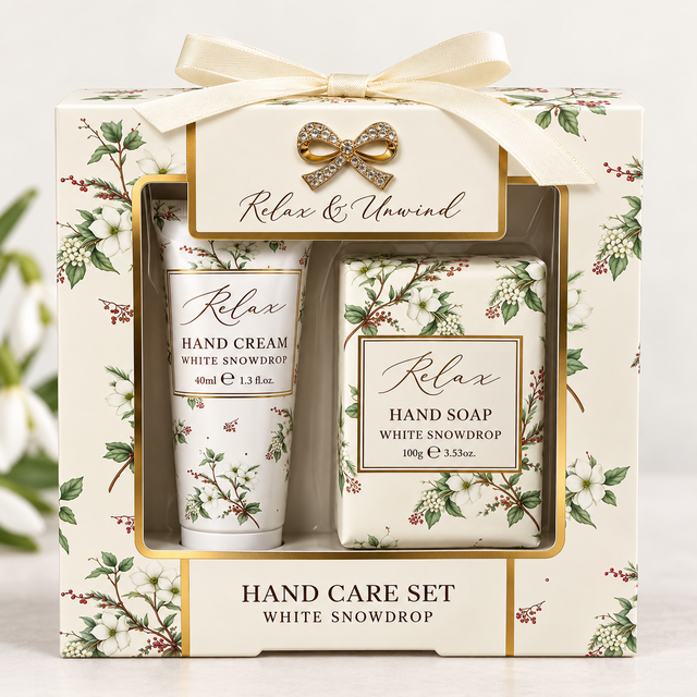Hearts Design Xmas White Body Ritual Set