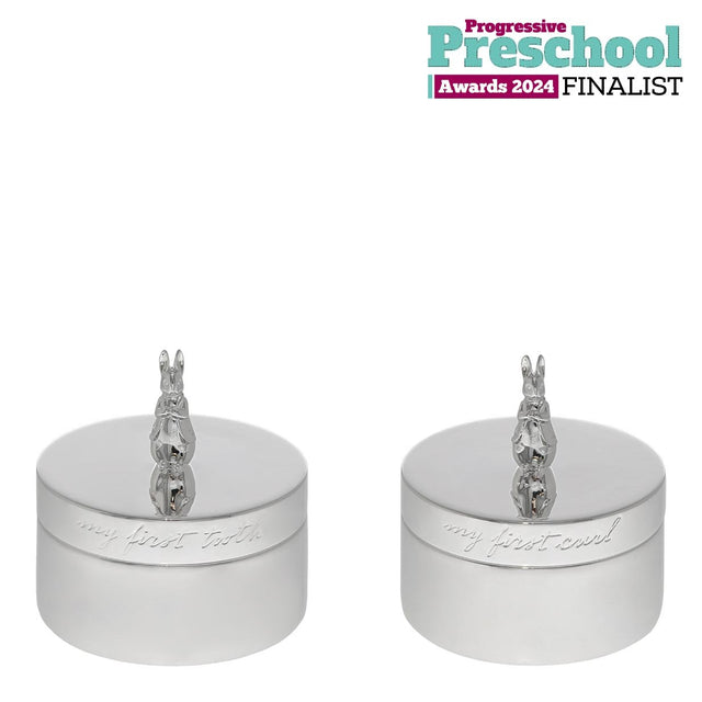 Beatrix Potter Silver Plated Tooth & Curl Box