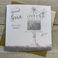 Very Special Gran Birthday Card - Birthday Cake