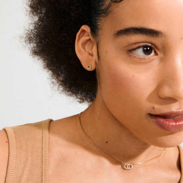 Pilgrim Harlan Earrings & Necklace Set - Gold