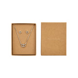Pilgrim Harlan Earrings & Necklace Set - Silver