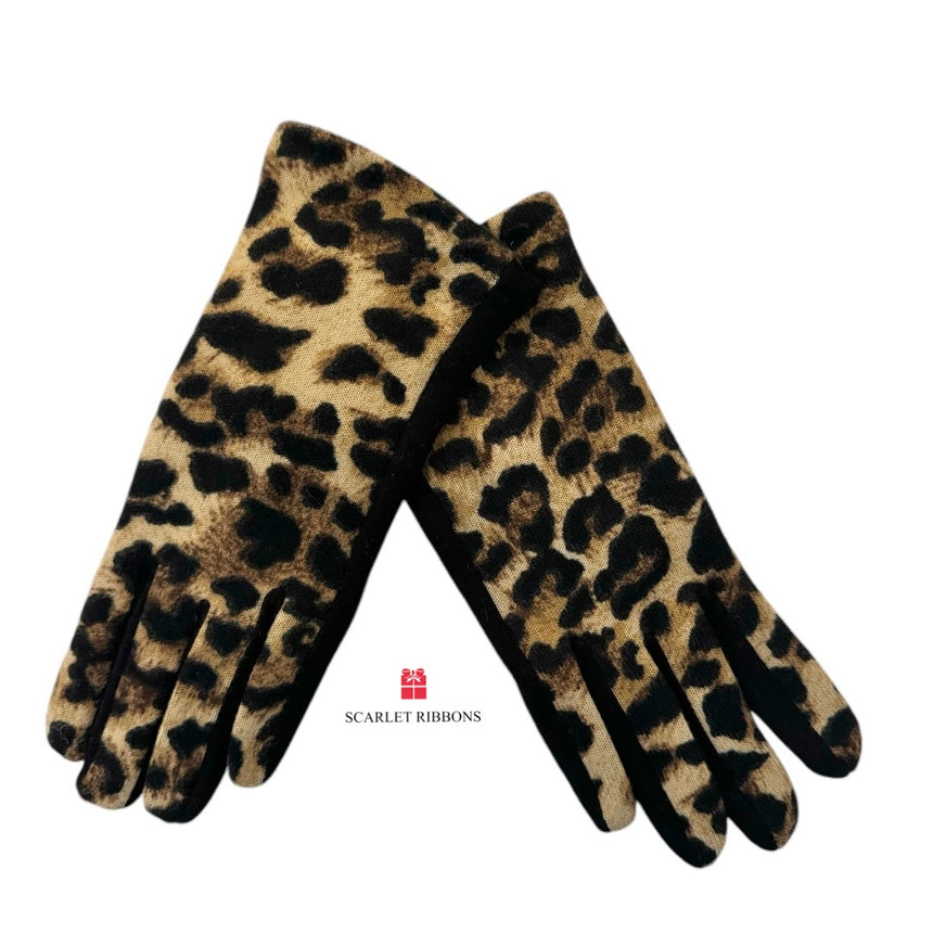 Leopard Print Gloves