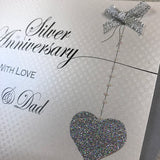 25th Anniversary Love Mum & Dad Card