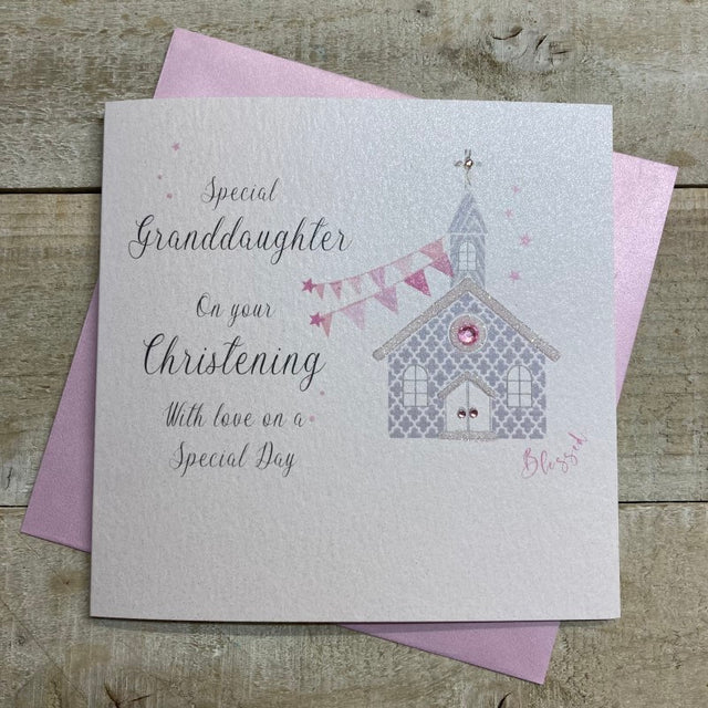 Granddaughter Church Christening Card