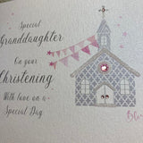 Granddaughter Church Christening Card
