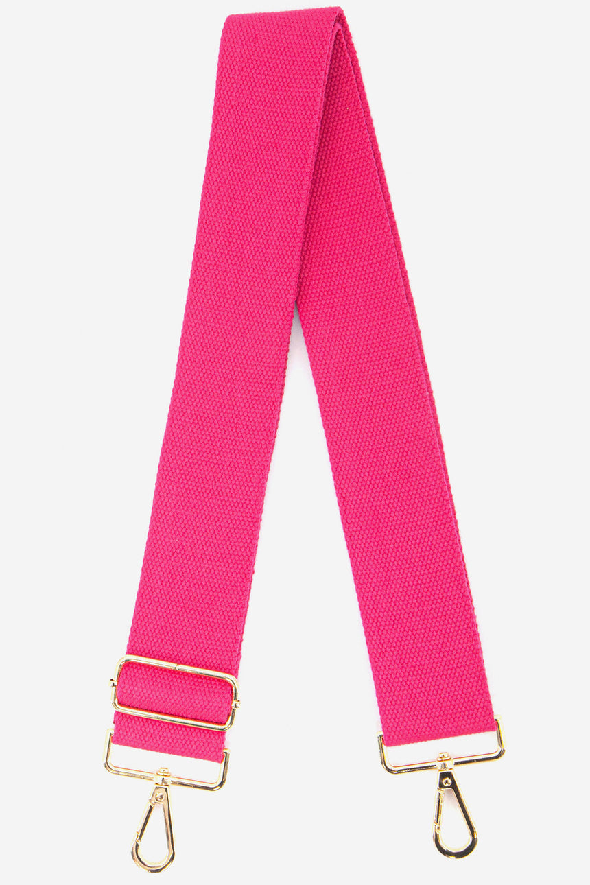 Hot Pink Woven Bag Strap