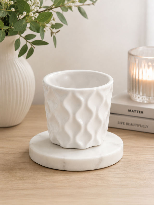 Nico Ceramic Jar White