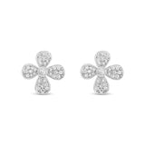 Earrings - Silver Flower