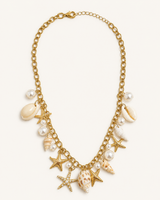 Shell Charm Necklace - Gold