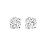 Earrings - Silver Crystal Stud