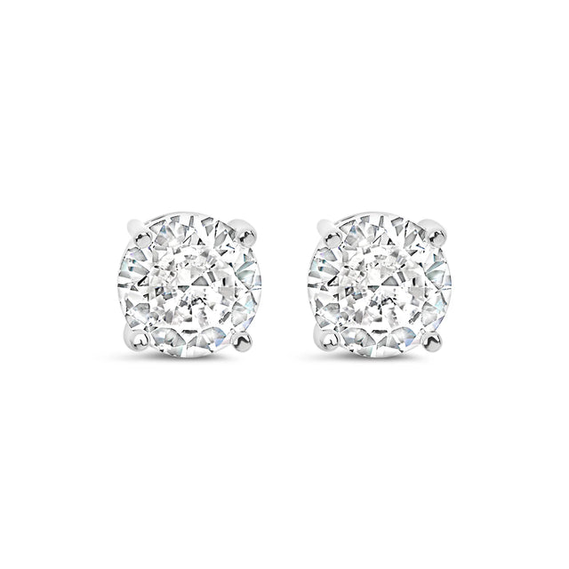 Earrings - Silver Crystal Stud