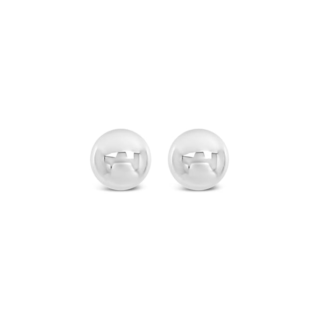 Earrings - Small Silver Stud Ball