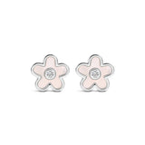 Earrings - Silver Oyster Flower
