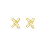Earrings - Gold Cross Stud
