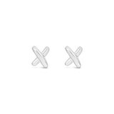 Earrings - Silver Cross Stud