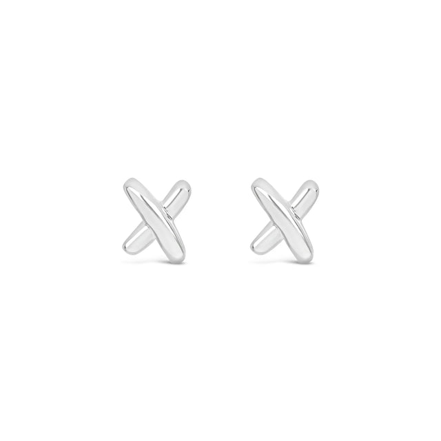 Earrings - Silver Cross Stud