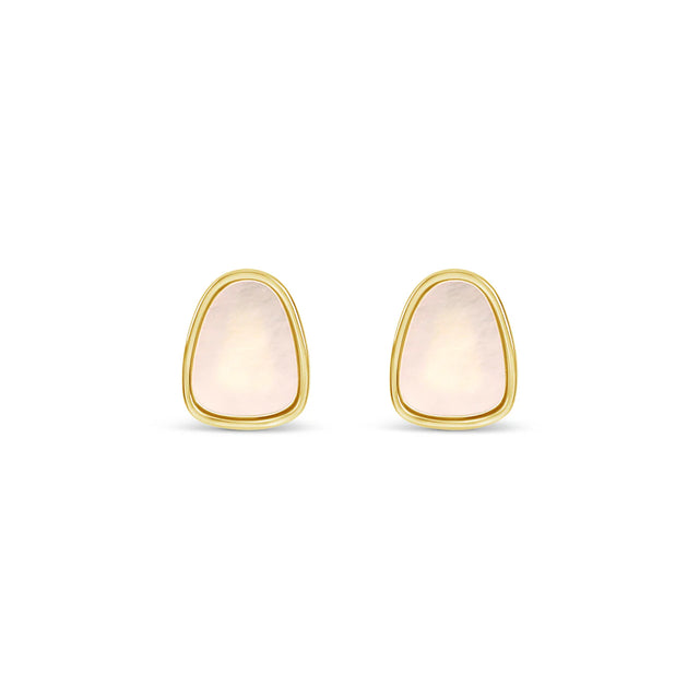 Earrings - Gold Oyster Stud