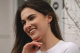 Earrings - Silver Hoop Drop