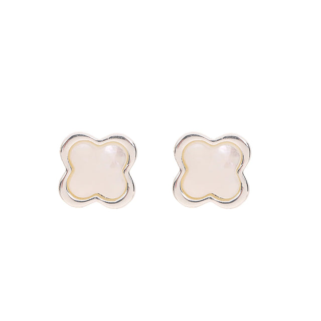 Earrings - Oyster & Silver