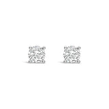 Earrings - Small Silver Crystal Stud
