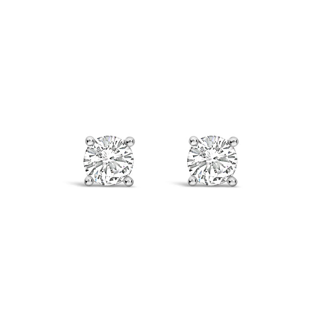 Earrings - Small Silver Crystal Stud