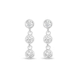 Earrings - Silver Drop Crystal