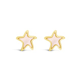 Earrings - Oyster & Gold Star