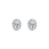 Earrings - Oval Crystal