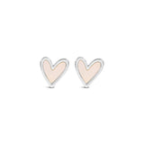 Earrings - Silver Oyster Heart
