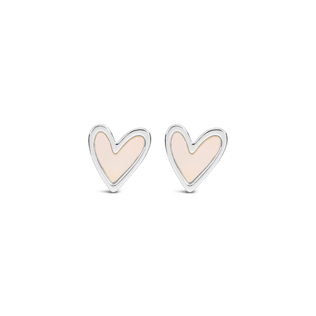 Earrings - Silver Oyster Heart