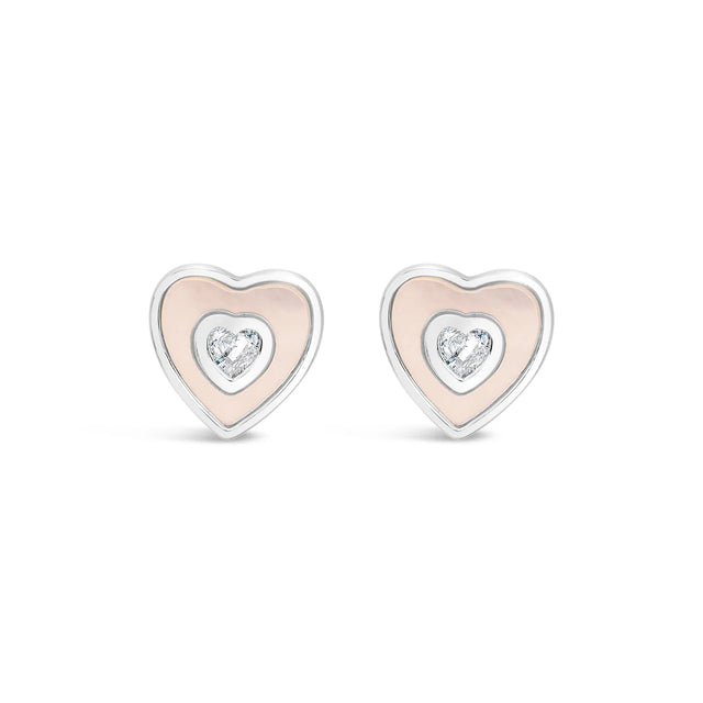 Earrings - Silver Oyster Heart