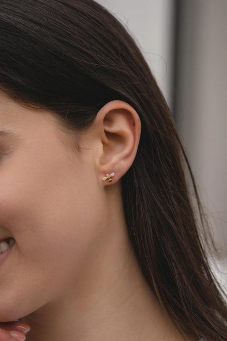 Earrings - Gold Bee