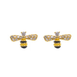 Earrings - Gold Bee