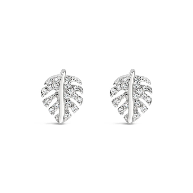 Earrings - Silver Leaf