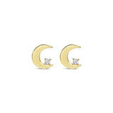 Earrings - Gold Moon