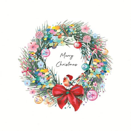 Merry Christmas Boxed Cards (Wreath)